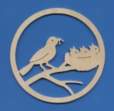 Fensterbild "Vogelnest" klein